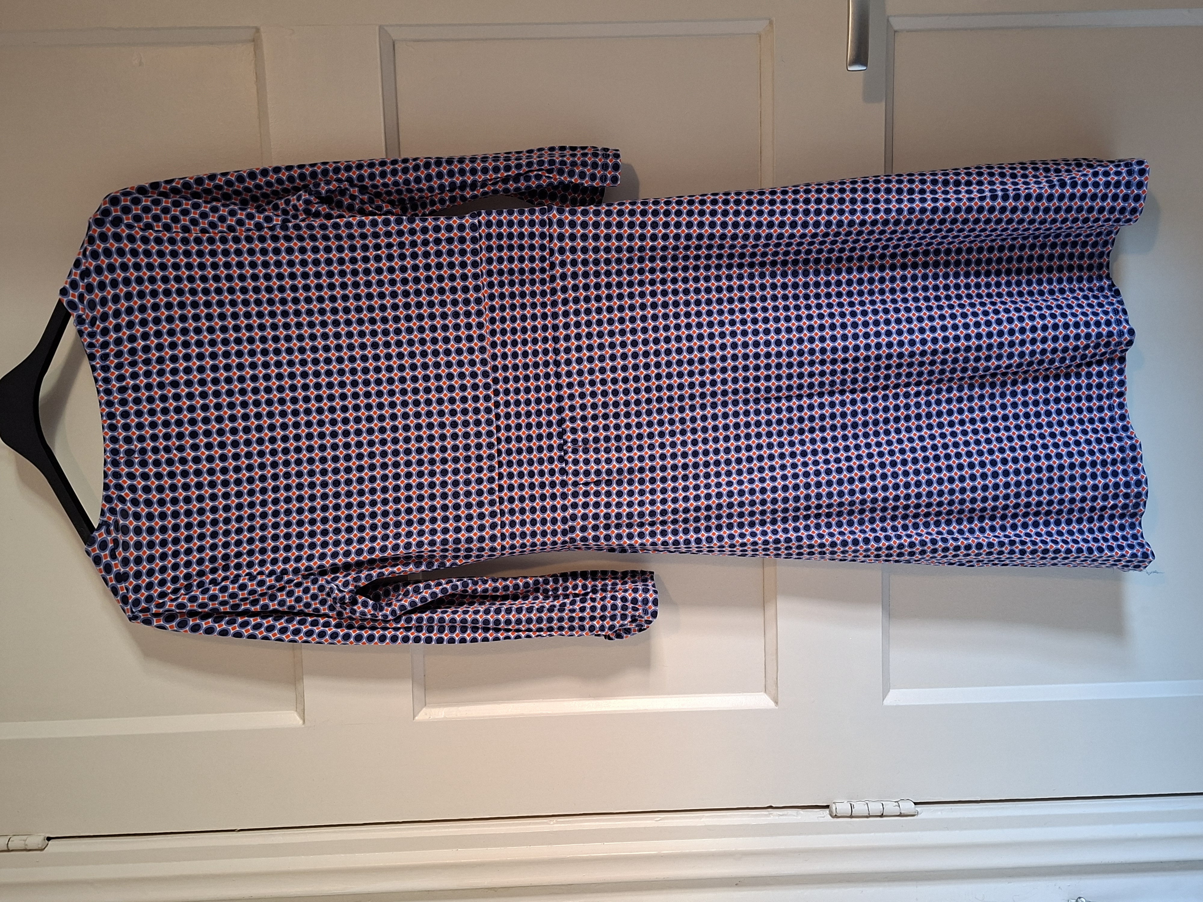 Very Me jurk blauw/oranje maat 36