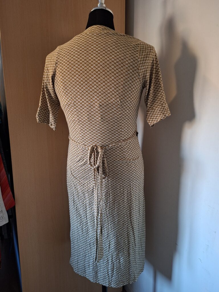 Noa Noa jurk groen/beige/cognac print maat S