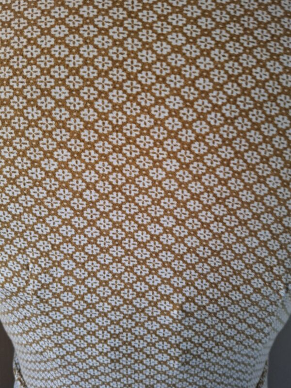 Noa Noa jurk groen/beige/cognac print maat S