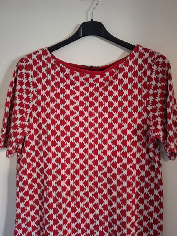 20260124_151355 River Island jurk rood/witte print maat 12