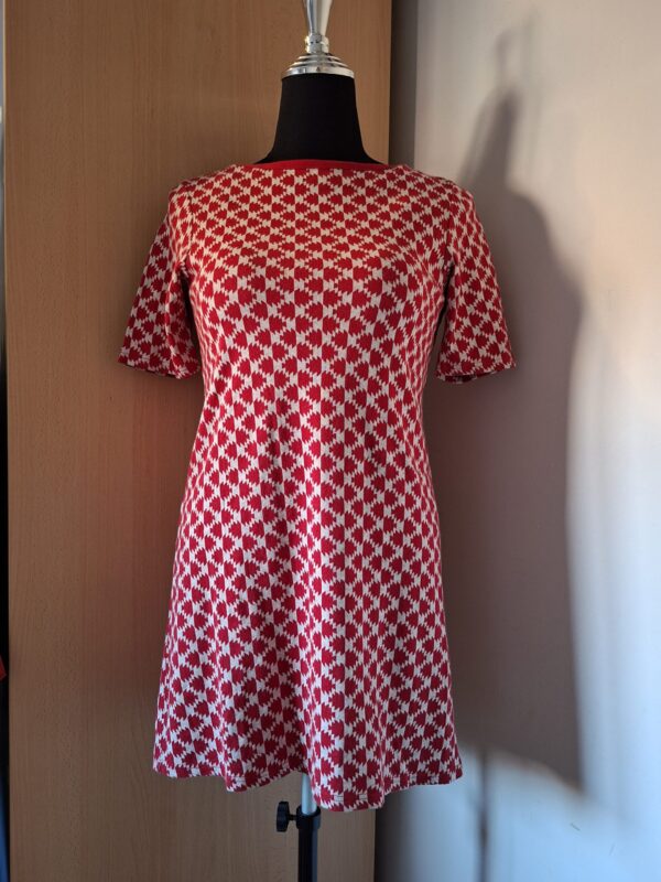 20260124_151541 River Island jurk rood/witte print maat 12