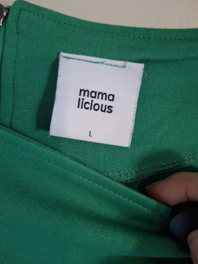 20260124_151733 Mama Licious groene zwangerschapsjurk maat L
