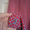 Froy & Dind retro jurk rood/blauwe print maat M (40.)