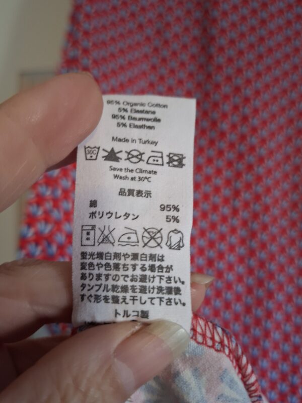 Froy & Dind retro jurk rood/blauwe print maat M (40.)