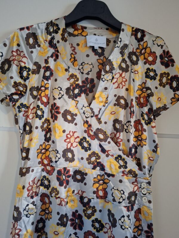 Mandarin & Mint overslagjurk bloemenprint maat 36 (42.)