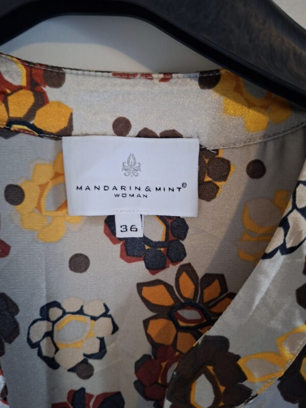 Mandarin & Mint overslagjurk bloemenprint maat 36 (42.)