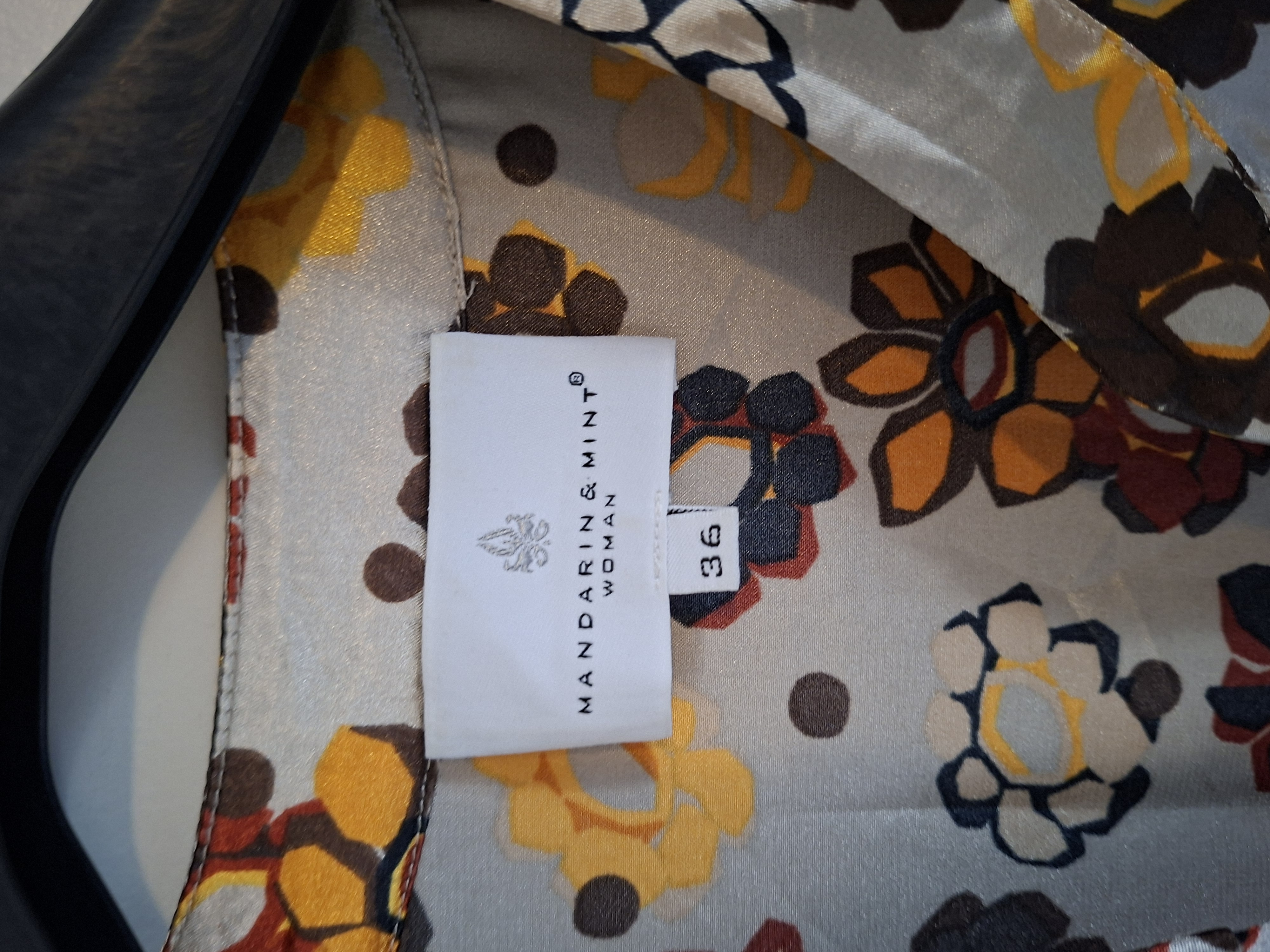 Mandarin & Mint overslagjurk bloemenprint maat 36 (42.)