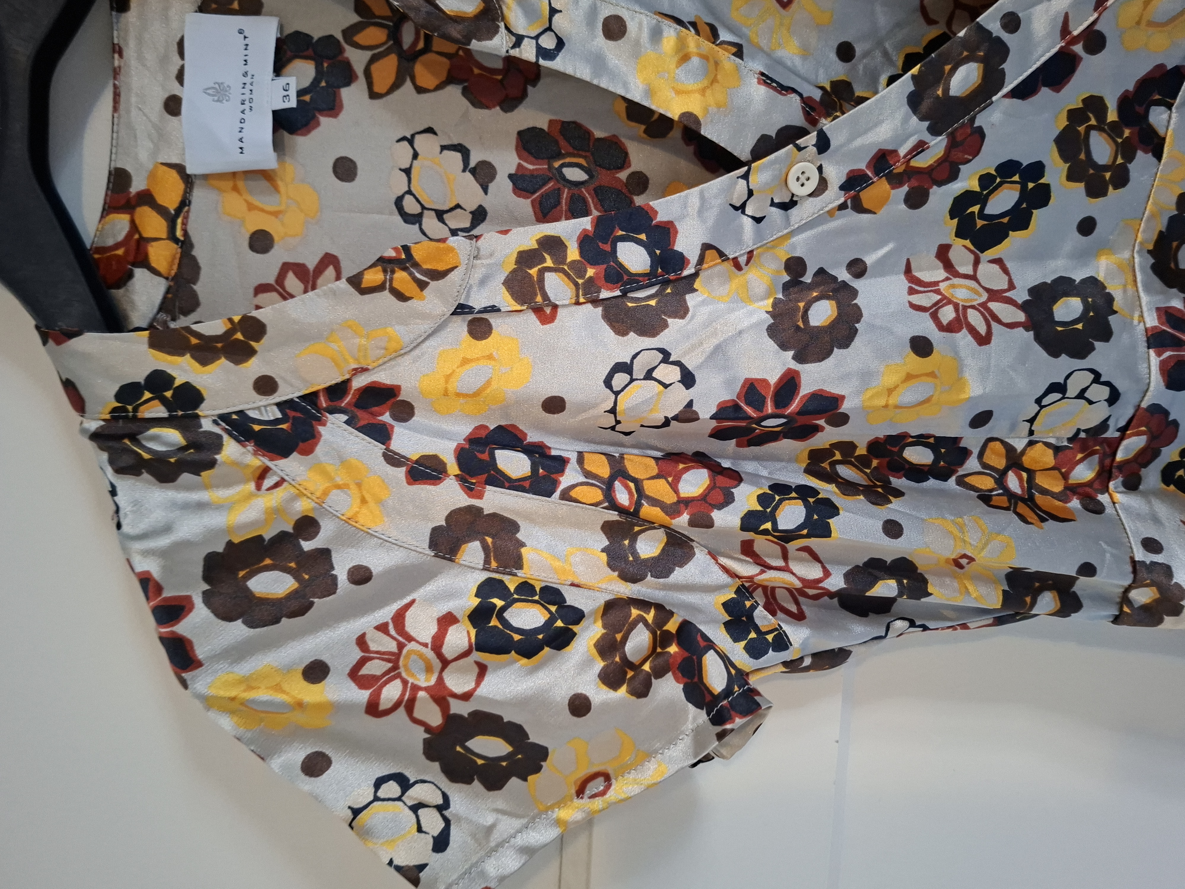 Mandarin & Mint overslagjurk bloemenprint maat 36 (42.)