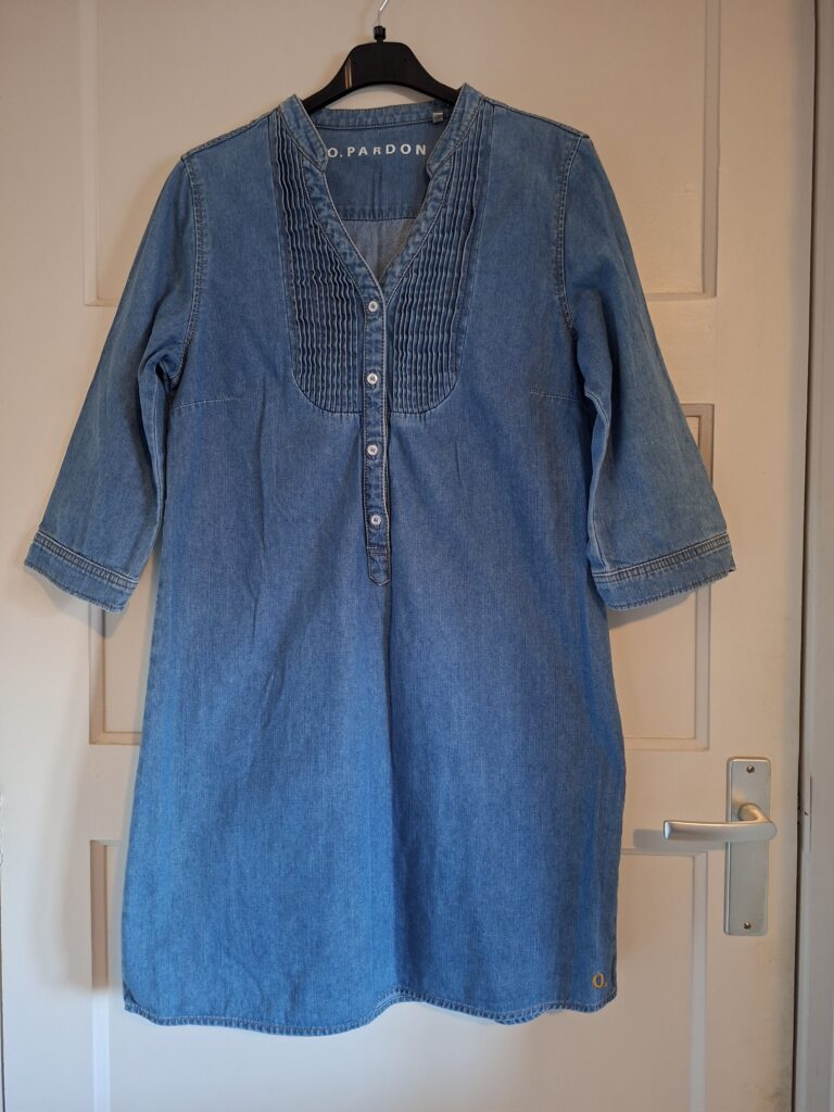 O. Pardon denim jurk maat L (49.)
