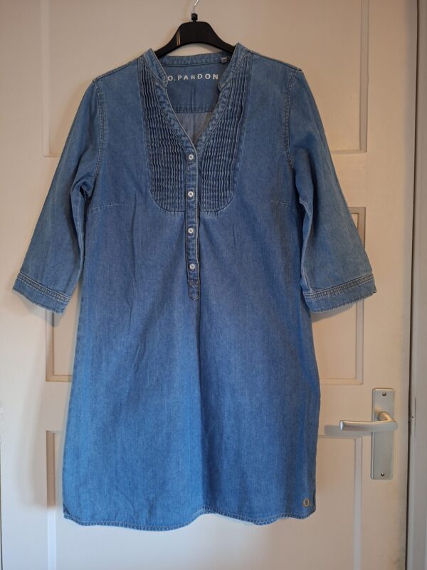 O. Pardon denim jurk maat L (49.)