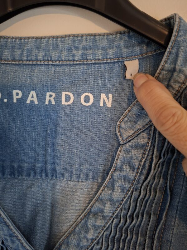 O. Pardon denim jurk maat L (49.)