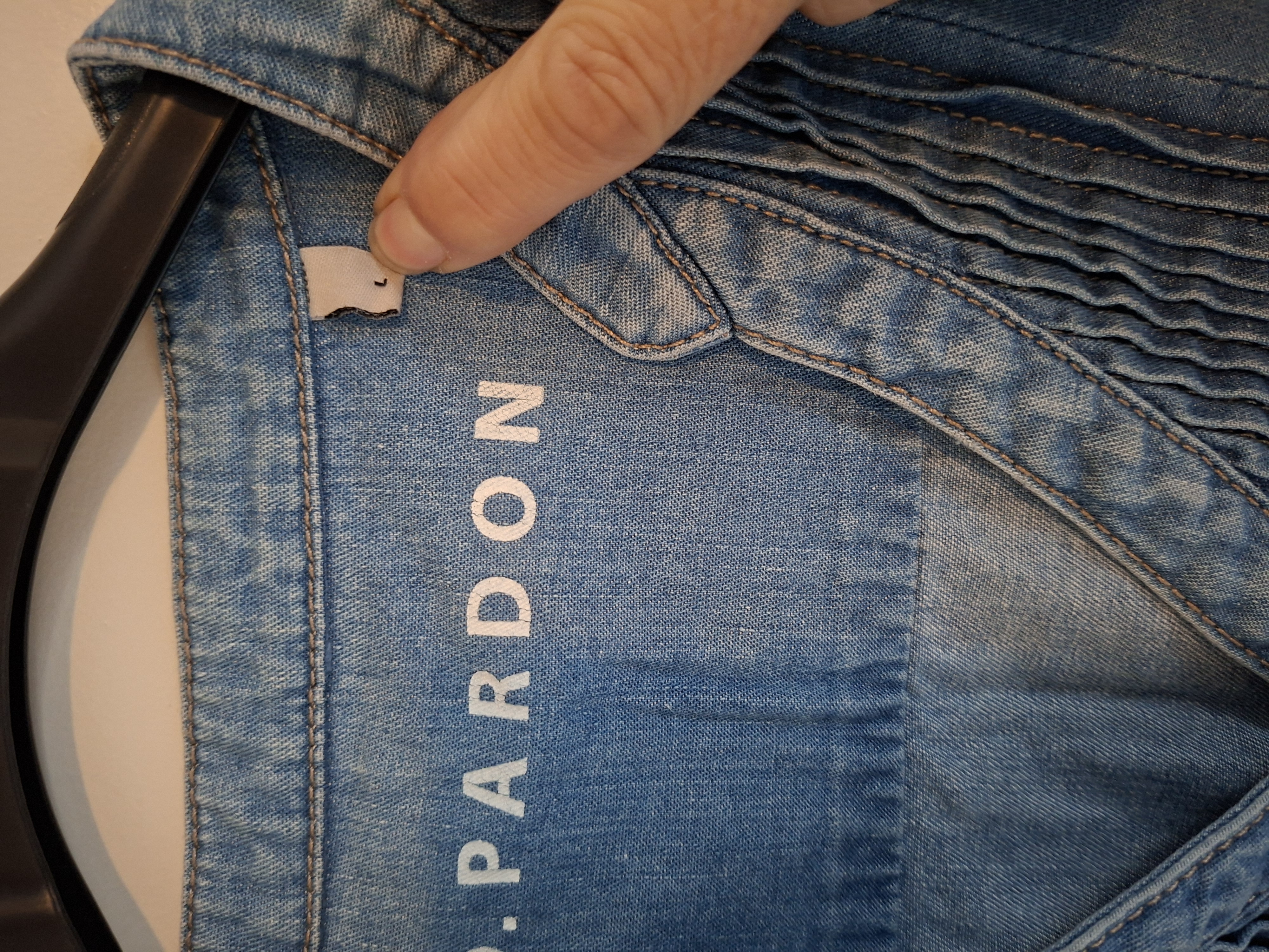O. Pardon denim jurk maat L (49.)