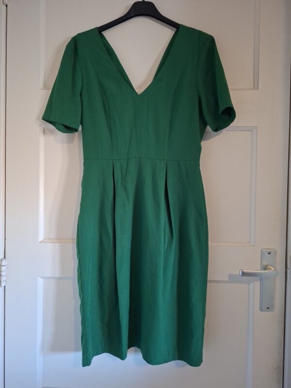 H&M groene jurk korte mouw maat 36