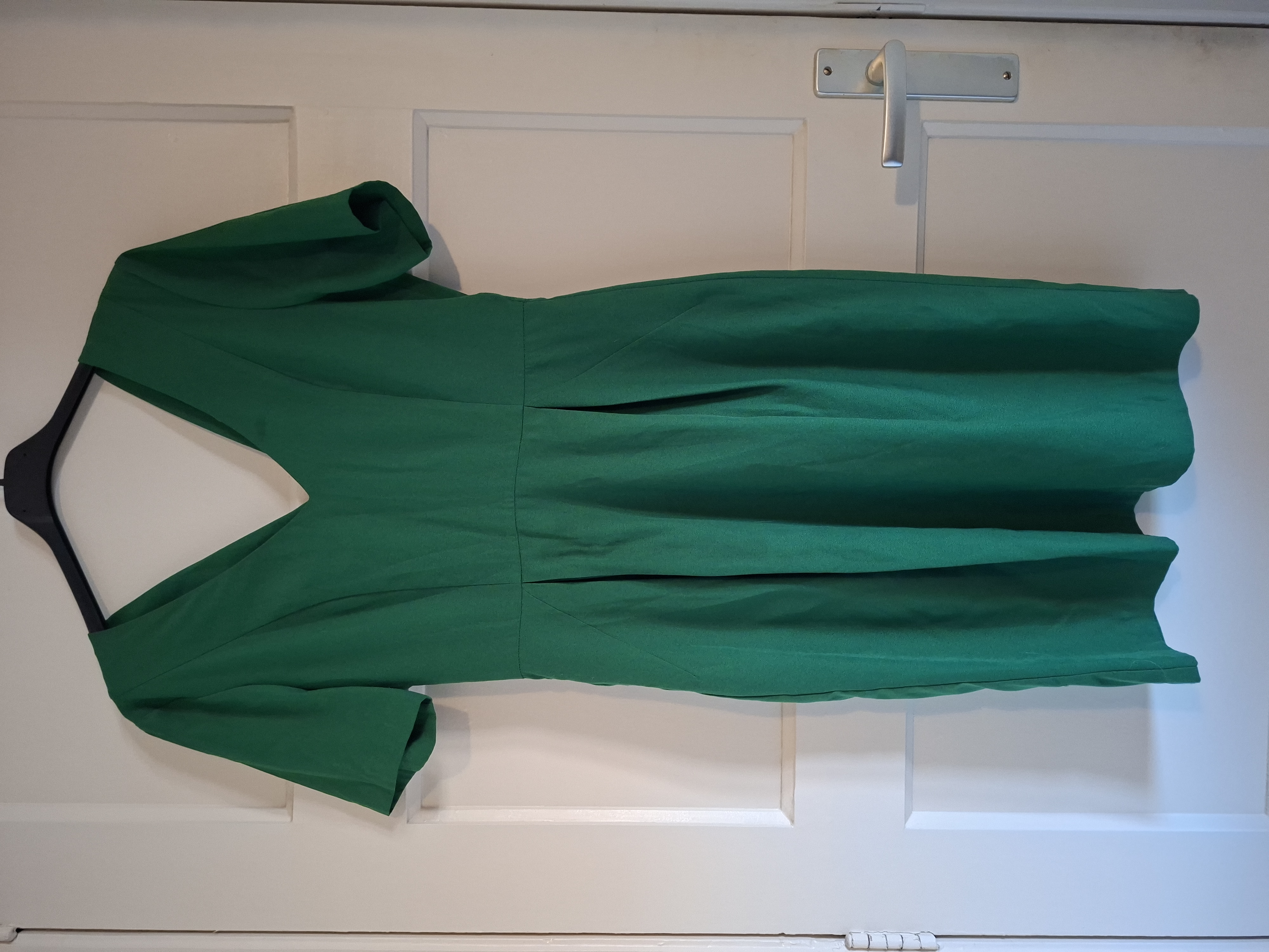 H&M groene jurk korte mouw maat 36