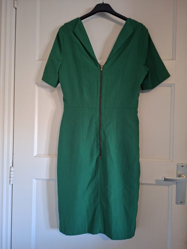H&M groene jurk korte mouw maat 36