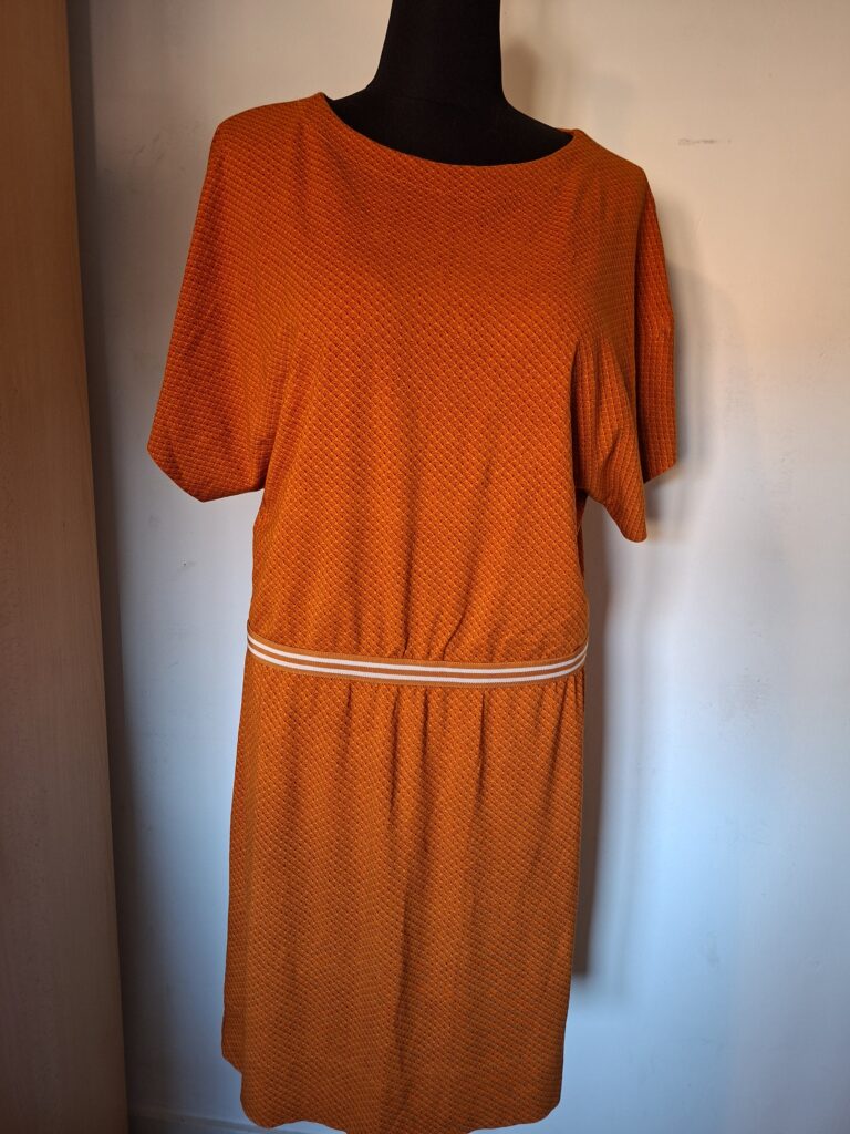 Sissy Boy oranje dessin jurk maat XL