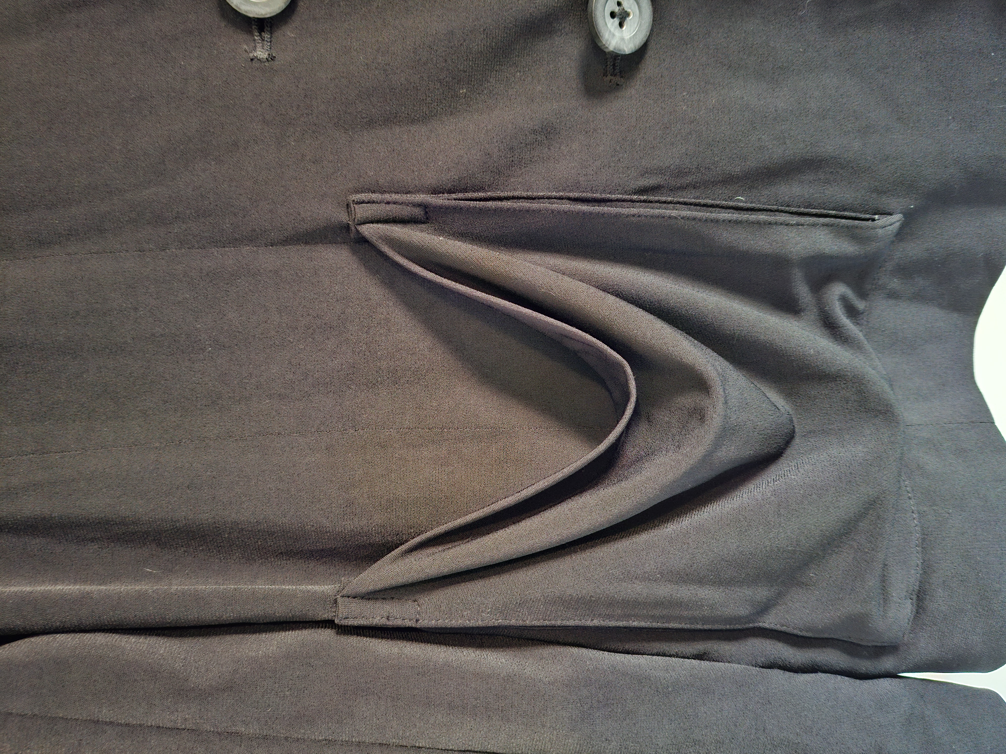 Zwarte wat langere blazer maat S