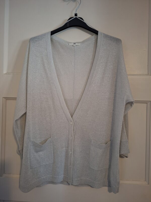 CKS grijs glittervest maat XL