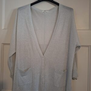 CKS grijs glittervest maat XL