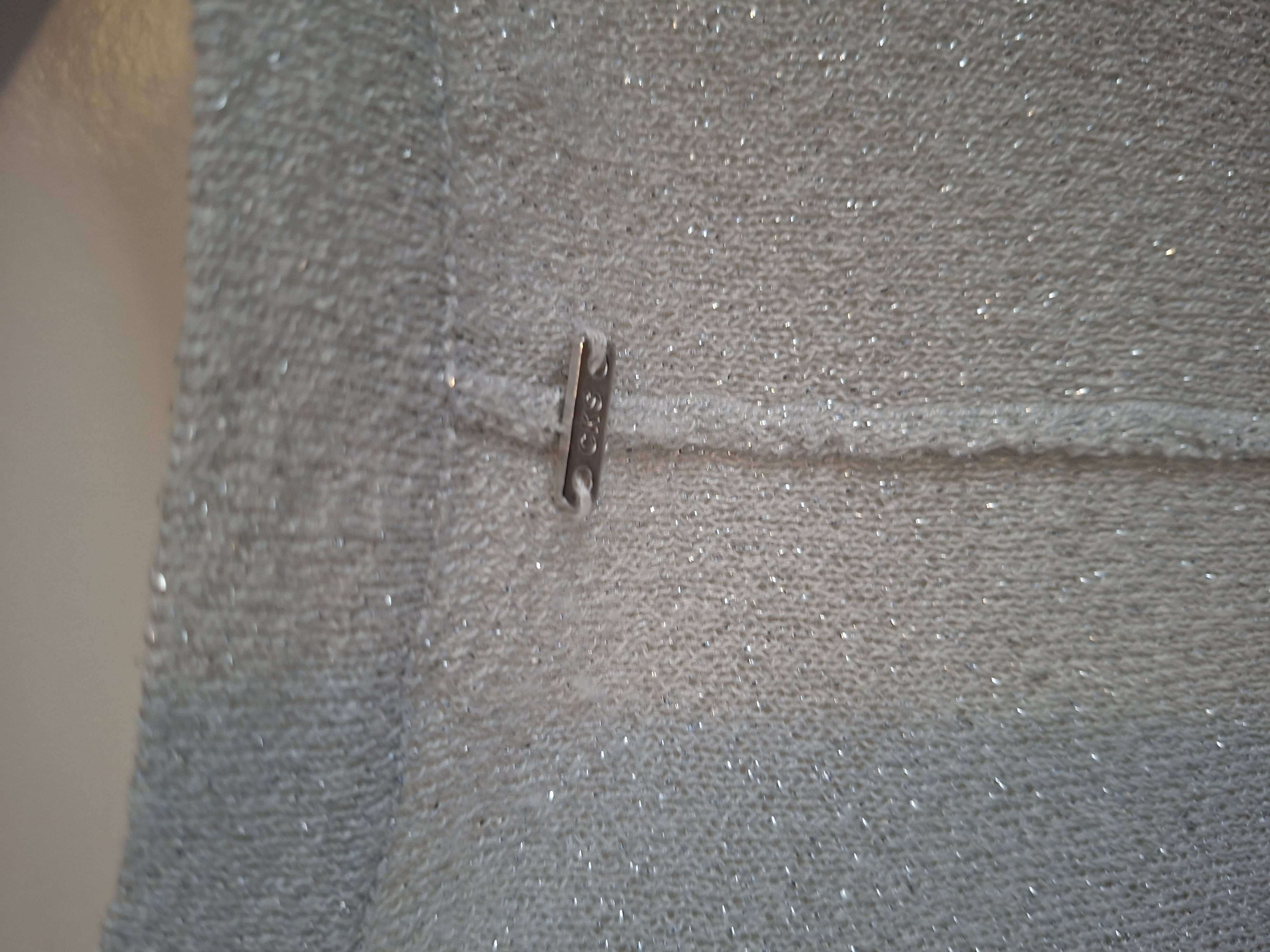 CKS grijs glittervest maat XL