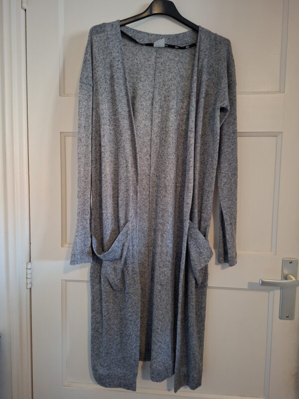 Object grijs maxi vest maat M