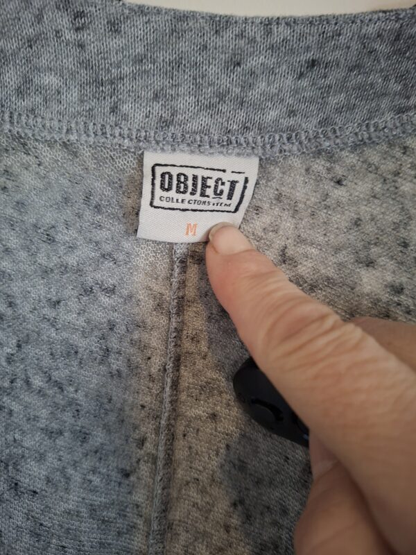 Object grijs maxi vest maat M