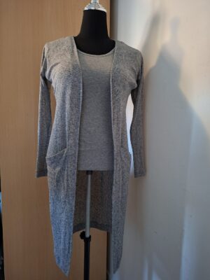 Object grijs maxi vest maat M