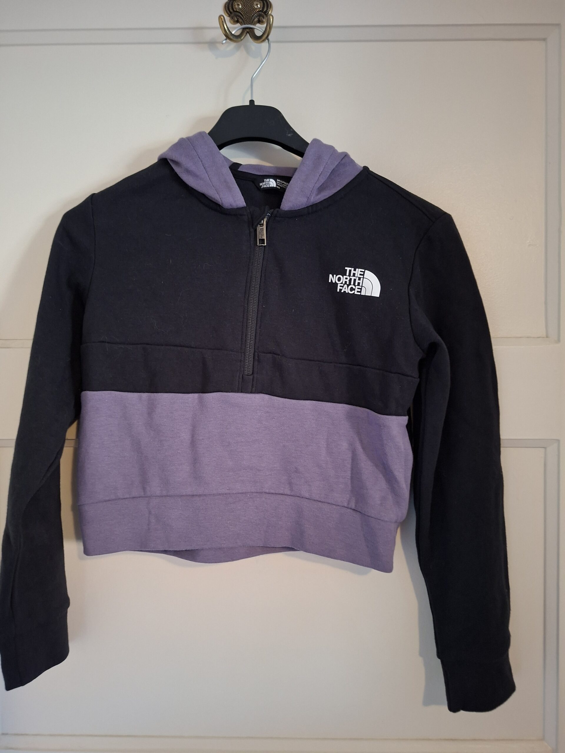 The North Face zwart paars sweatshirt meisjes maat 164