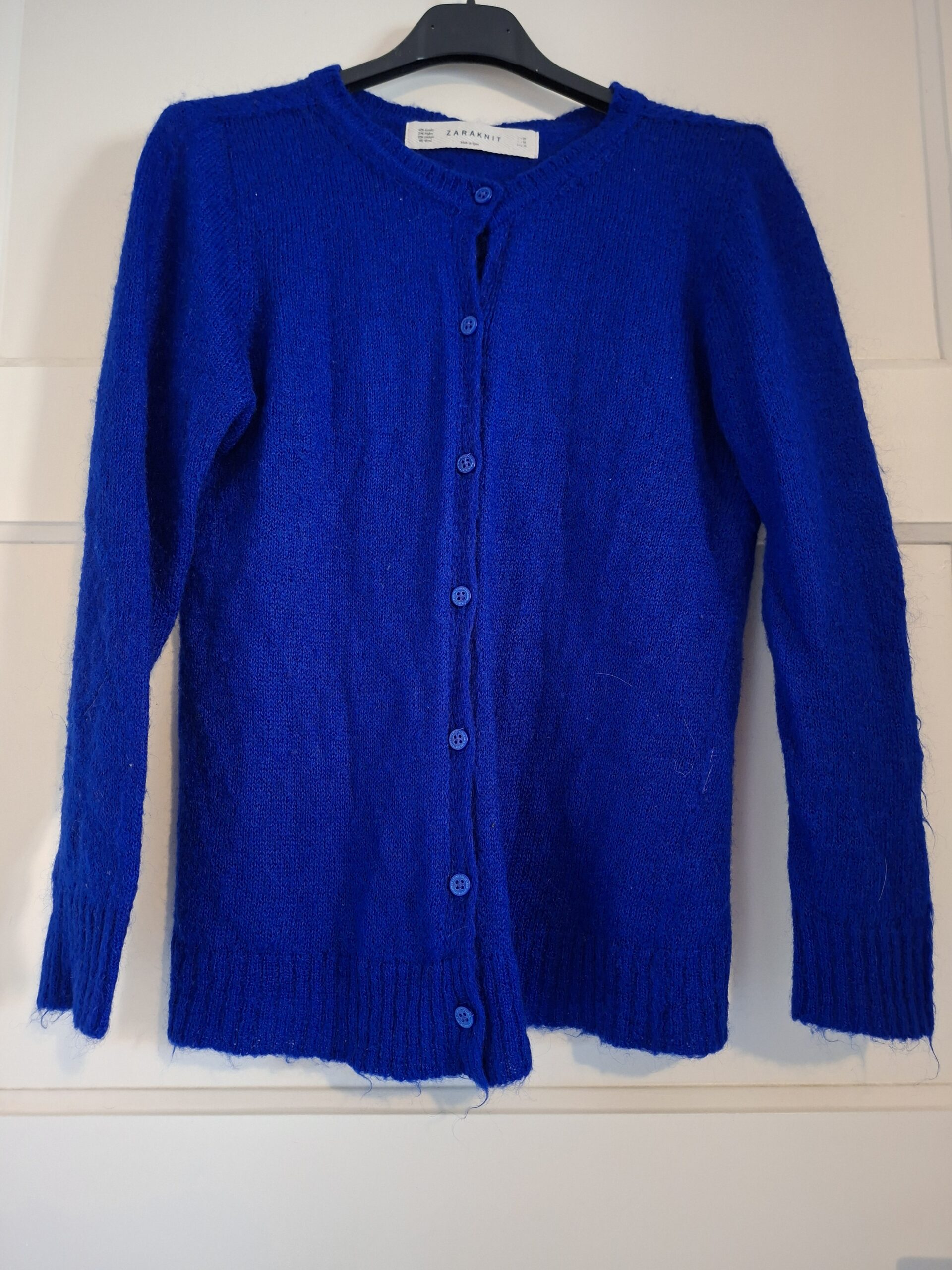 Zara Knit blauw vest maat M