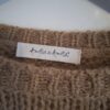 20260125_155027 Amelie & Amelie cognac trui met pailletten mouwen maat M