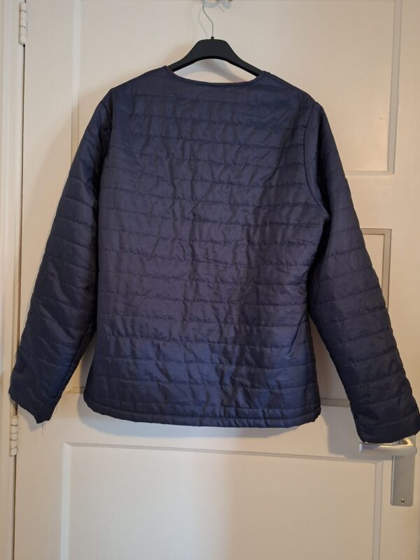 Vent Nautic donkerblauw gewatteerde jas met rode voering maat M