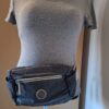Kipling grijs blauwe heuptas vintage collectible nieuw