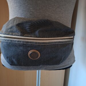 Kipling grijs blauwe heuptas vintage collectible