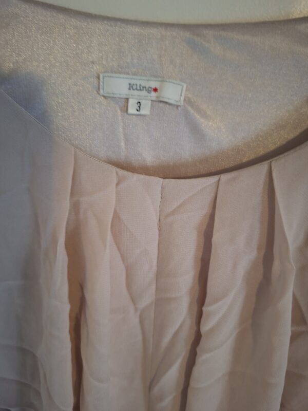 King zalmkleurige voile maxi jurk maat 3