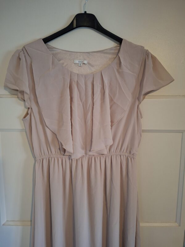 King zalmkleurige voile maxi jurk maat 3