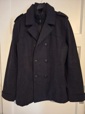 Clockhouse wollen jas / peacoat maat L