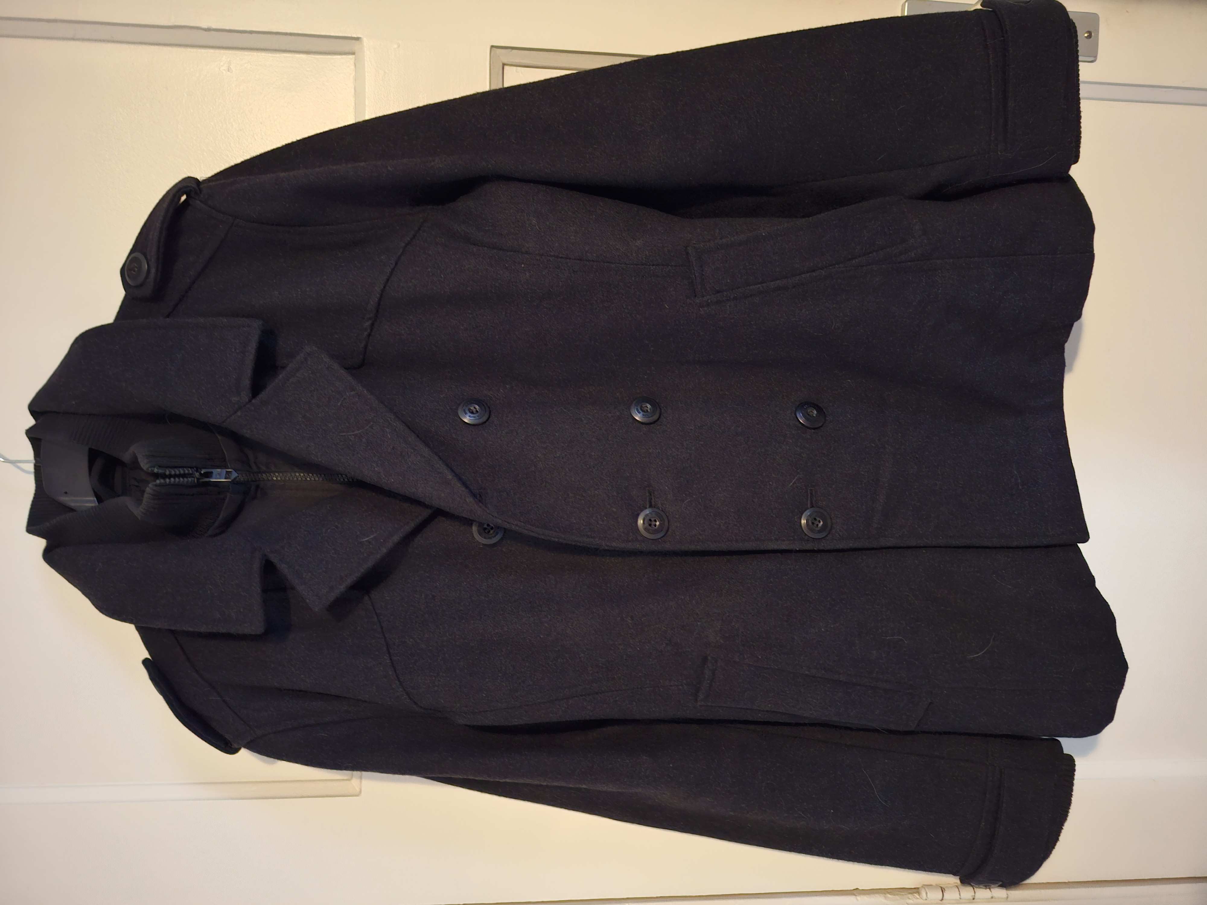 Clockhouse wollen jas / peacoat maat L