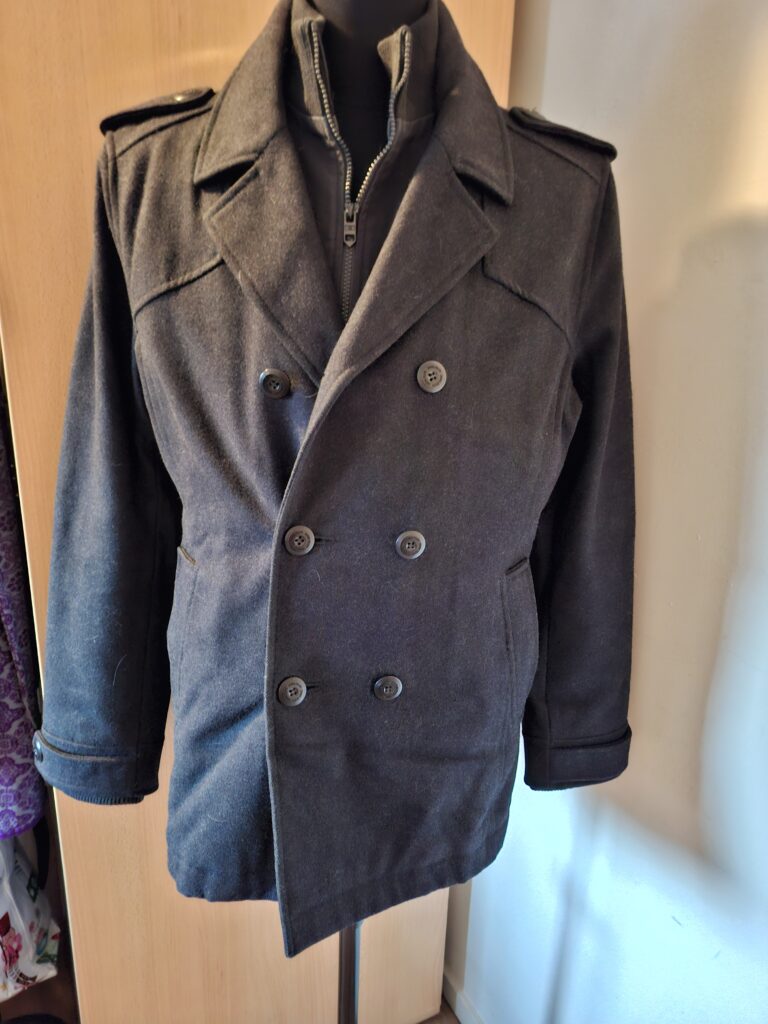 Clockhouse wollen jas / peacoat maat L