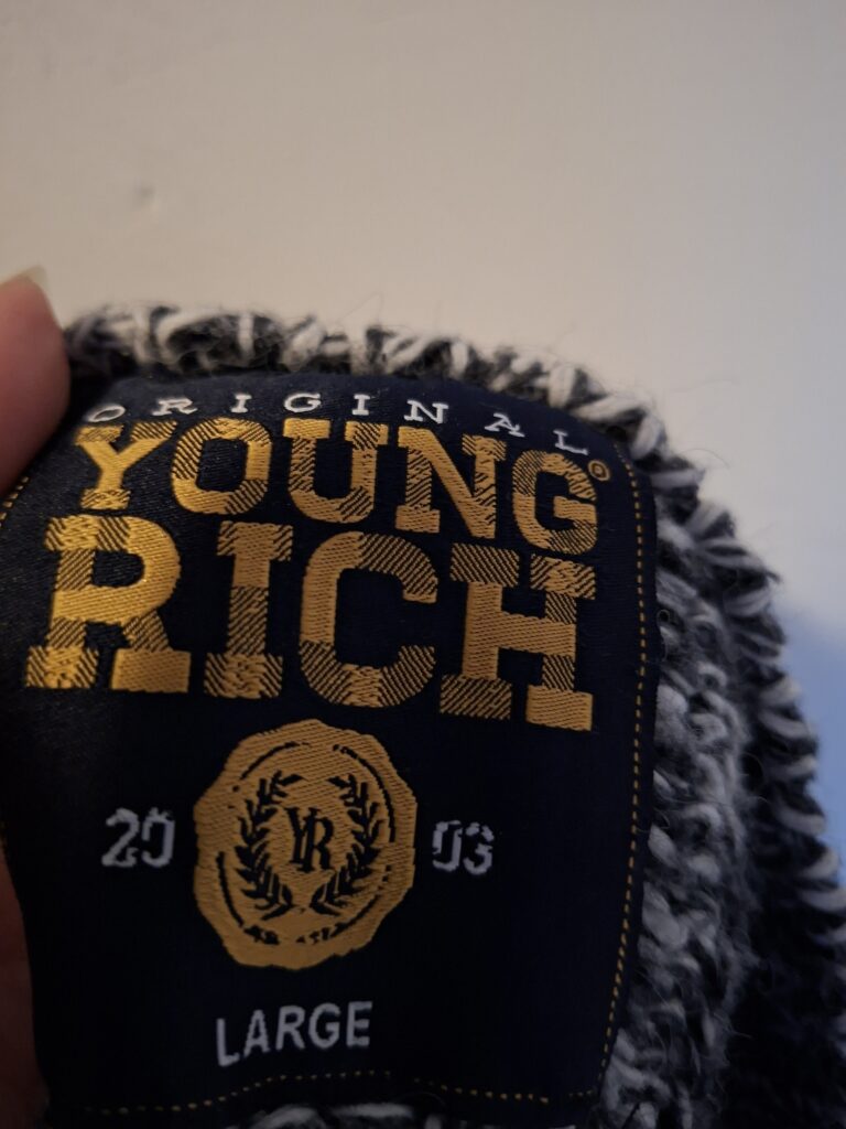 Young & Rich gebreide trui met capuchon maat L