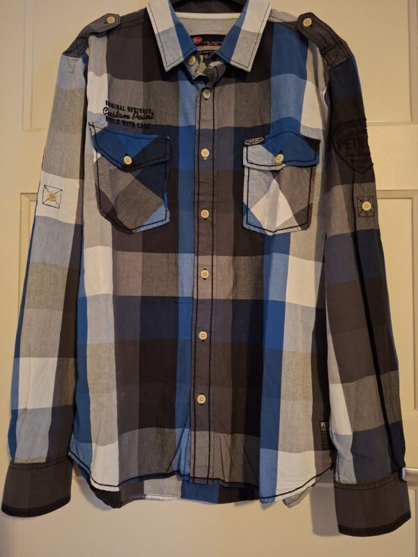 Petrol Industries geruit overhemd maat XL