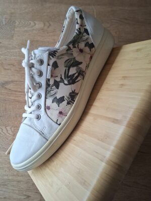 Ecco sneakers wit met tropische bloemenprint maat 42