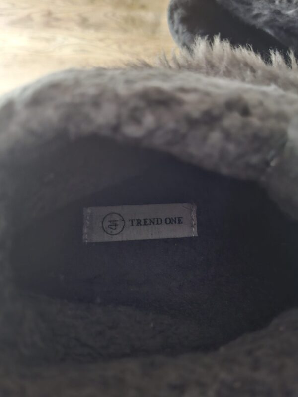 Trend One veterlaarsjes grijs met bontvoering maat 41