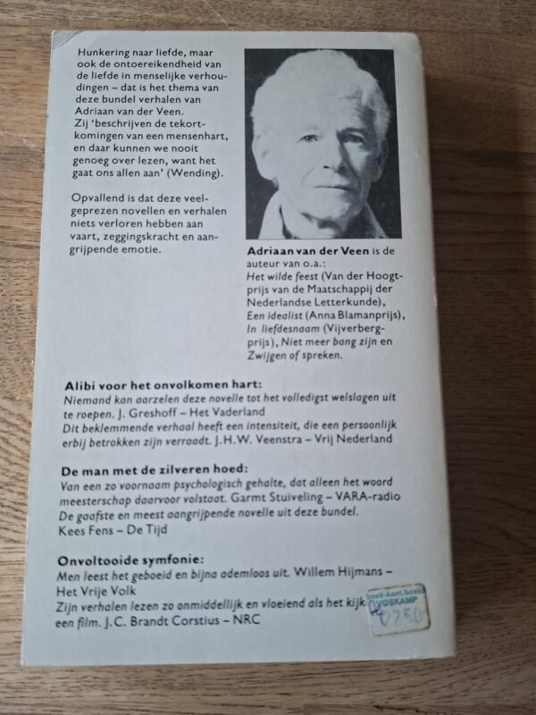 Adriaan van der Veen - Alibi voor het onvolkomen hart