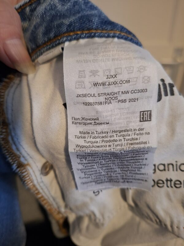 JJXX lichtblauwe jeans straight mid waist maat 28-32