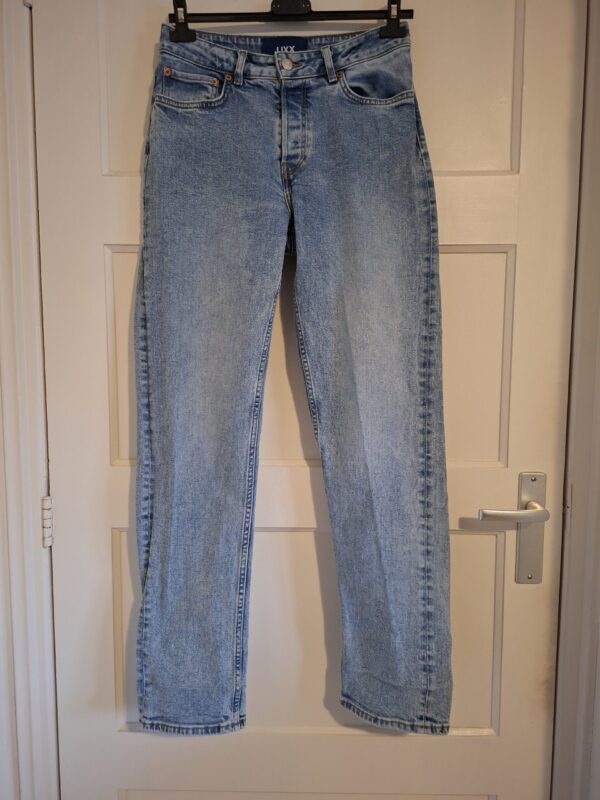 JJXX lichtblauwe jeans straight mid waist maat 28-32