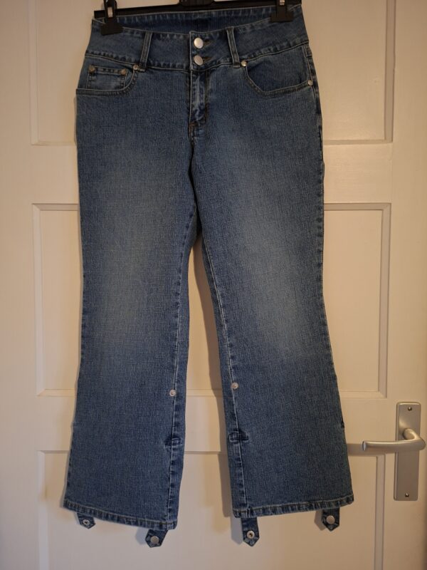 20260129_160642 Jeans driekwartlengte met verstelbare pijpen maat 38