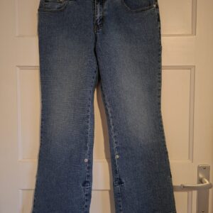 Jeans driekwartlengte met verstelbare pijpen maat 38