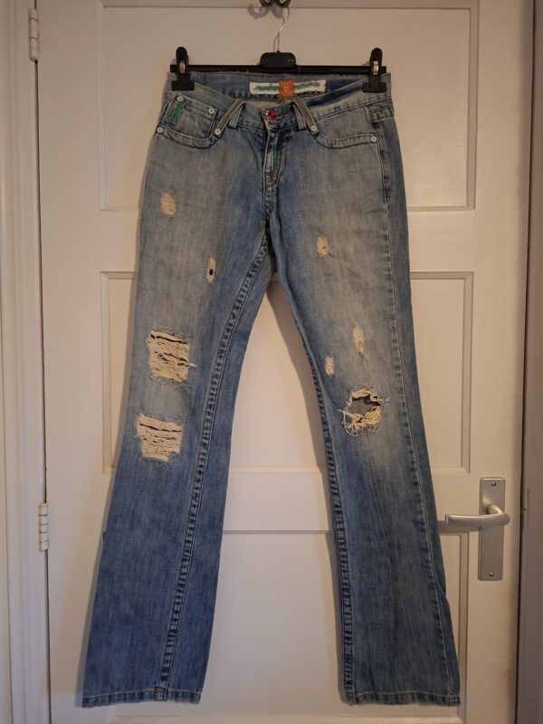Dept jeans blue label met strass sluiting maat 27