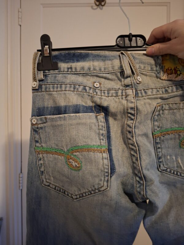 Dept jeans blue label met strass sluiting maat 27