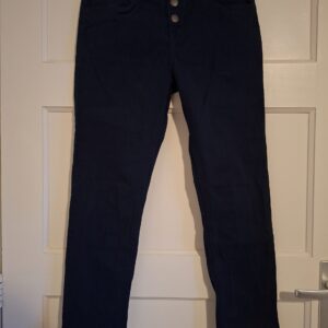 WE donkerblauwe denim broek maat 28